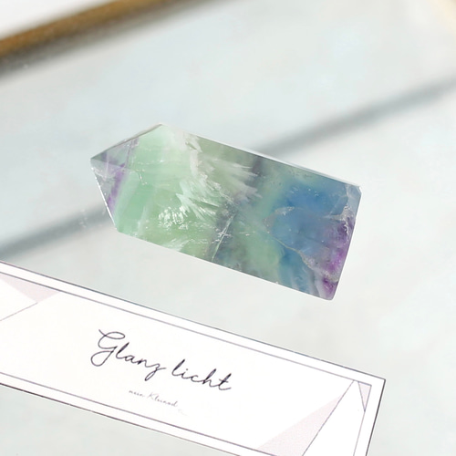 エンジェルフェザーフローライト ミニサイズ 六角柱 ポイント 天然石