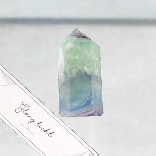 エンジェルフェザーフローライト ミニサイズ 六角柱 ポイント 天然石