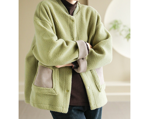 美品 cygne シーニュ モコモコ ジャケット アウター グリーン ボア 0 eaa2670cdeb039bfe7f012cc981468