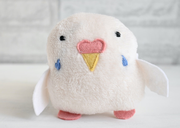 セキちゃん （白 セキセイインコぬいぐるみ） ぬいぐるみ アトリエ