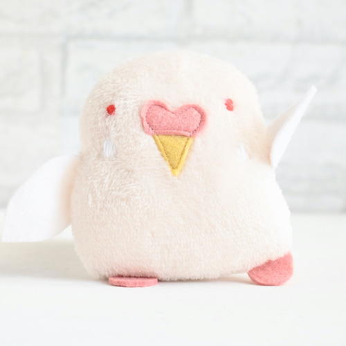 セキちゃん （白 アルビノ セキセイインコぬいぐるみ） ぬいぐるみ