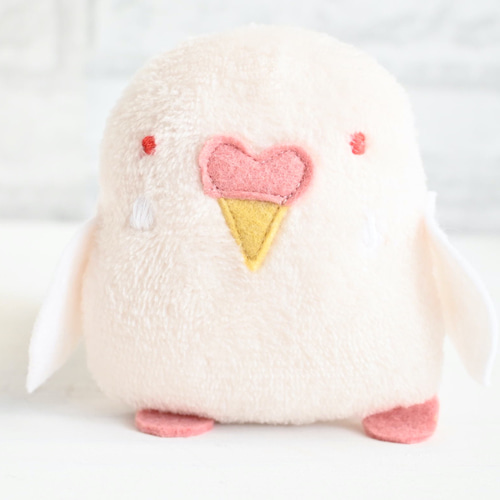 セキちゃん （白 アルビノ セキセイインコぬいぐるみ） ぬいぐるみ