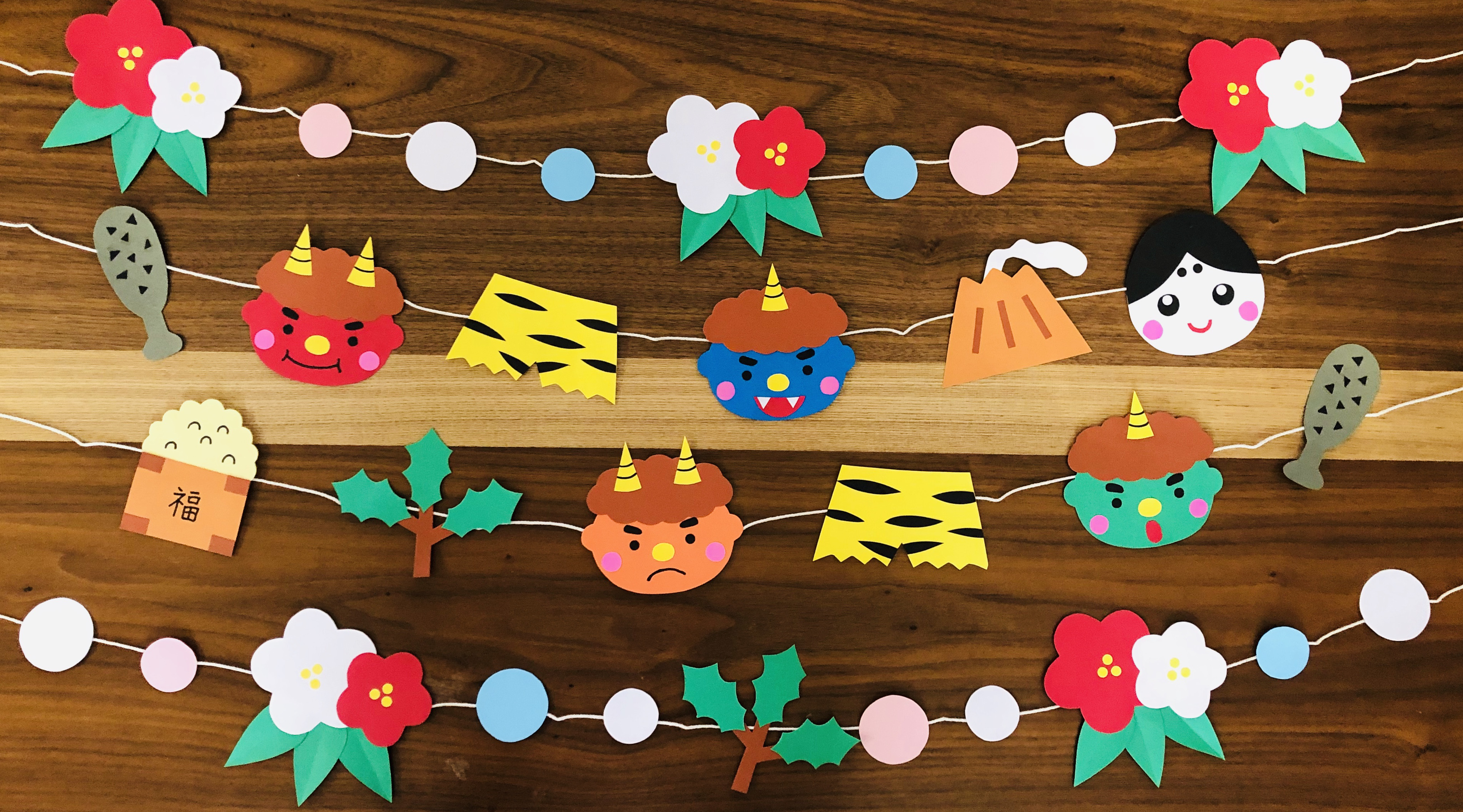 【しろ】節分　ガーランド shop｜ラクマ ハンドメイド・手芸 【しろ様専用】節分 ガーランド