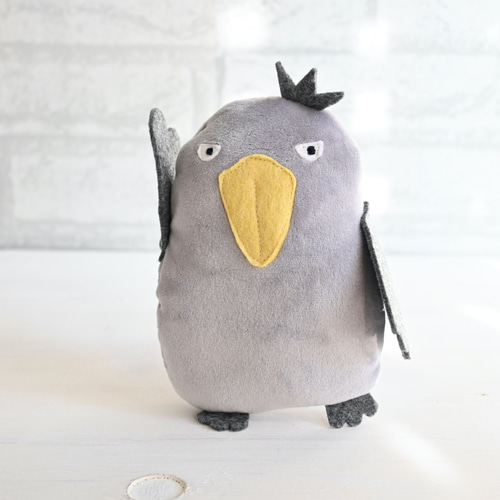 ハシビロコウのぬいぐるみ(鳴き声仕掛け追加・自立可動式) Amazon.co.jp: ハシビロコウのぬいぐるみ(鳴き声仕掛け付き自立