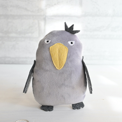 ハシビロコウの親分 （ぬいぐるみ） ぬいぐるみ アトリエキューン 通販