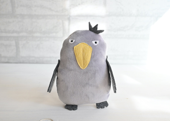 ハシビロコウの親分 （ぬいぐるみ） ぬいぐるみ アトリエキューン 通販