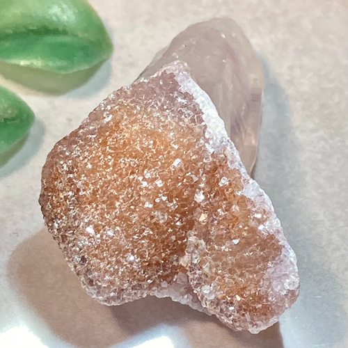 親子水晶✨　レインボー　キャンディキャップ・アメジスト　リモナイト　原石