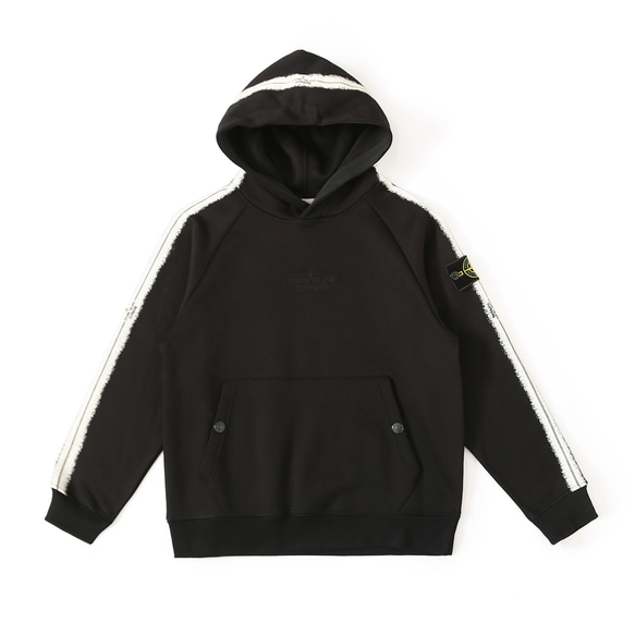 Supreme stripe hooded フーディ パーカー ブラック L - www