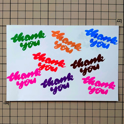 消しゴムはんこNo.36  thank you 手書き文字 ハート③ 315781b394d21a5d0daa3dd0136f00