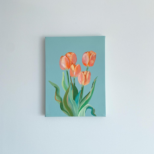 原画】チューリップの絵 絵画 Hang 通販 16742905｜Creema(クリーマ)