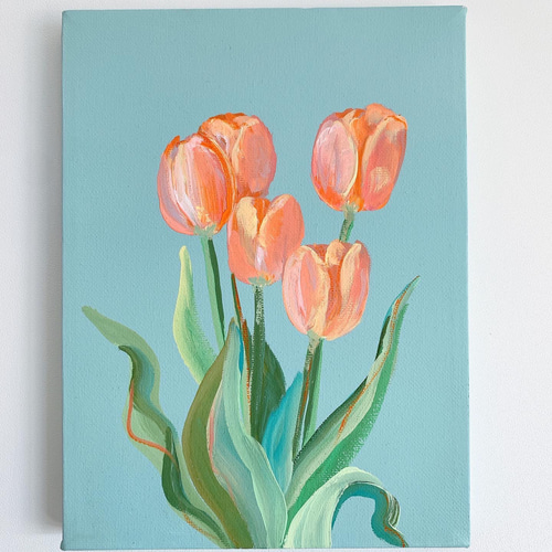 原画】チューリップの絵 絵画 Hang 通販 16742905｜Creema(クリーマ)