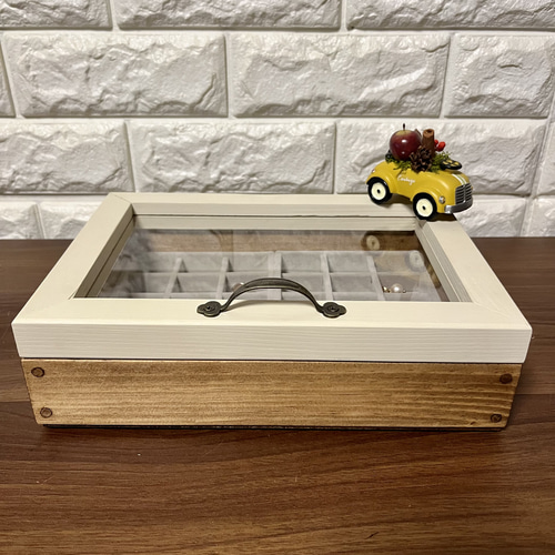 【トレイ2個付き】アクリル板アクセサリーショーケース 収納 アクセサリーボックス トレイ2個付き】アクリル板アクセサリーショーケース 収納