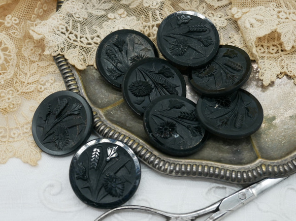 フランスアンティークフレンチジェットボタン(麦とヤグルマギク） 人気・おすすめ｜省スペース設計・旅行向けにおすすめ お得商品 プライバシー配送 翌日お届け対応