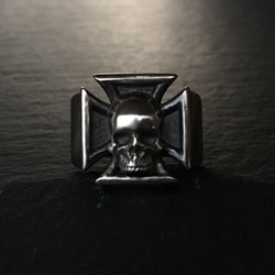 Iron Cross Skull Ring 6枚目の画像