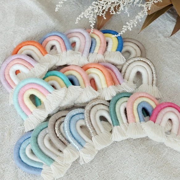 WELCOME マクラメ レインボーデコレーション 簡単マクラメレインボーの作り方 | TikTok