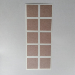 無地シール 正方形・四角・3×3cm 10シート(100枚) 3種から選べます(普通郵便送料無料) 2枚目の画像