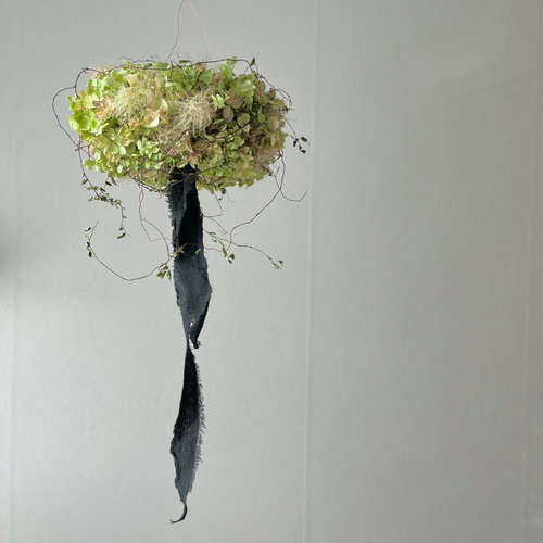 フライングリース(アナベル&ワイヤープランツ) / ドライフラワー  