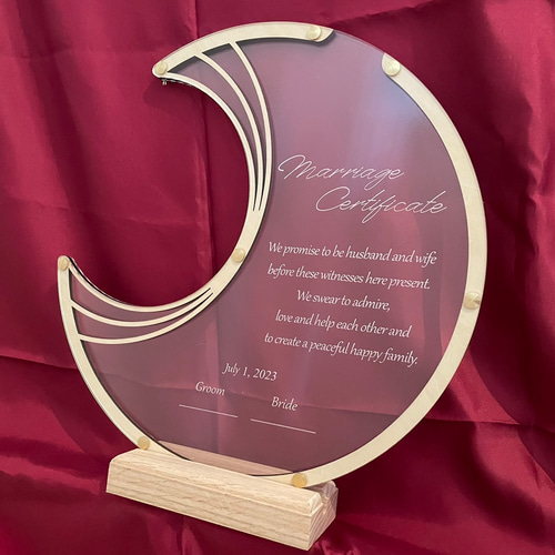 オーダーメイド】大きいウェルカムドロップス moon【名入れ】 きよまる 