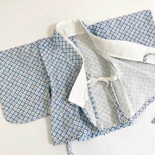 ⭐︎お客⭐︎ふんわりガーゼのベビー袴［まる柄×ネイビー］ちょこんと布かぶと ☆人気No.1☆ふんわりガーゼのベビー袴 [まる柄×ネイビー] お