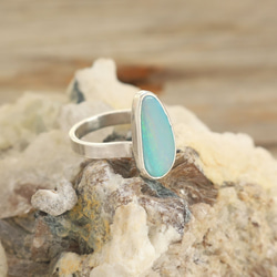 Australian Boulder Opal Ring　ボルダーオパールのリング　silver925 2枚目の画像