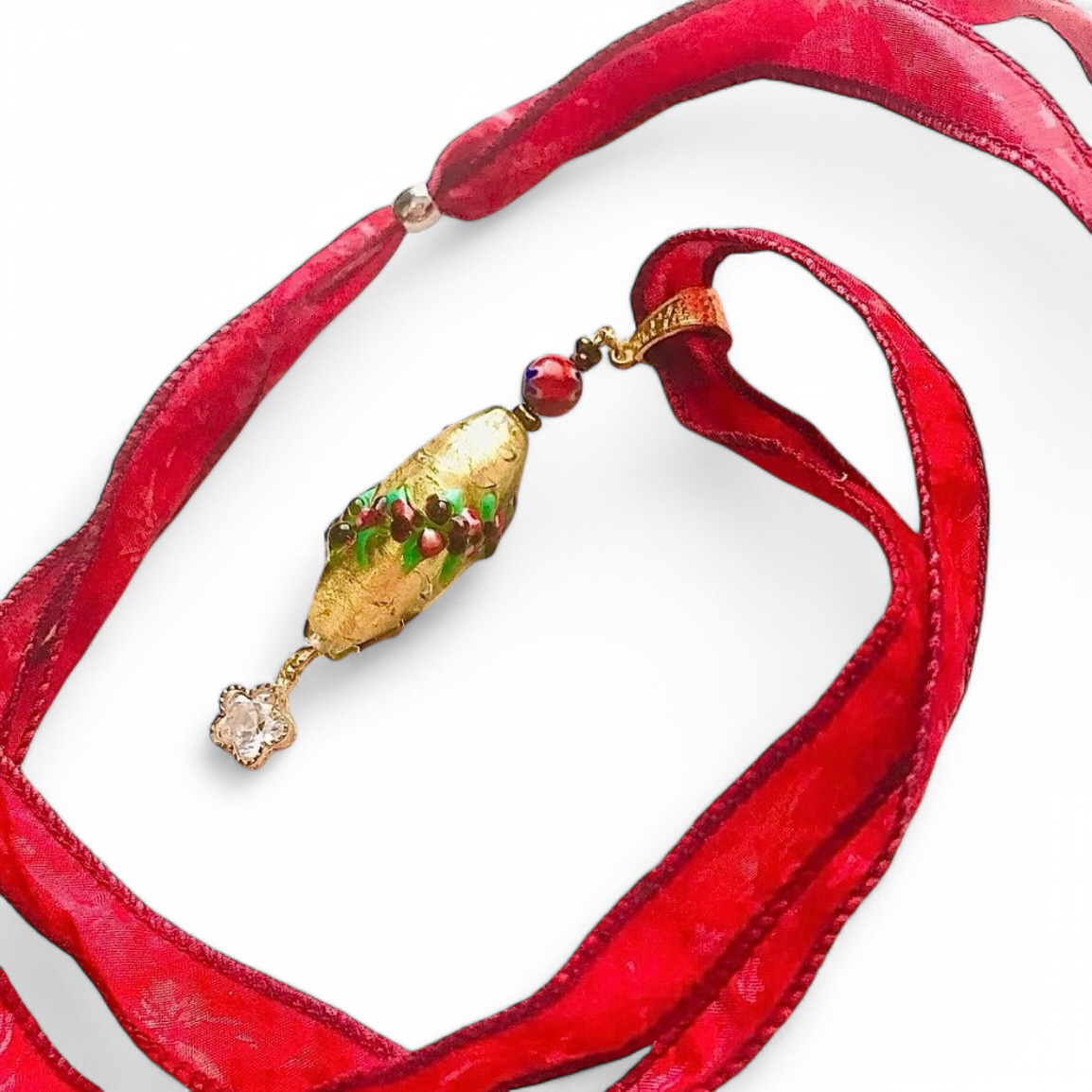 永遠のリースネックレス　ゴールド