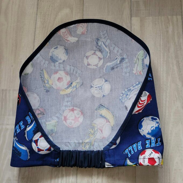 2点セット サッカー スパイク エプロン 三角巾 90〜140size 3枚目の画像