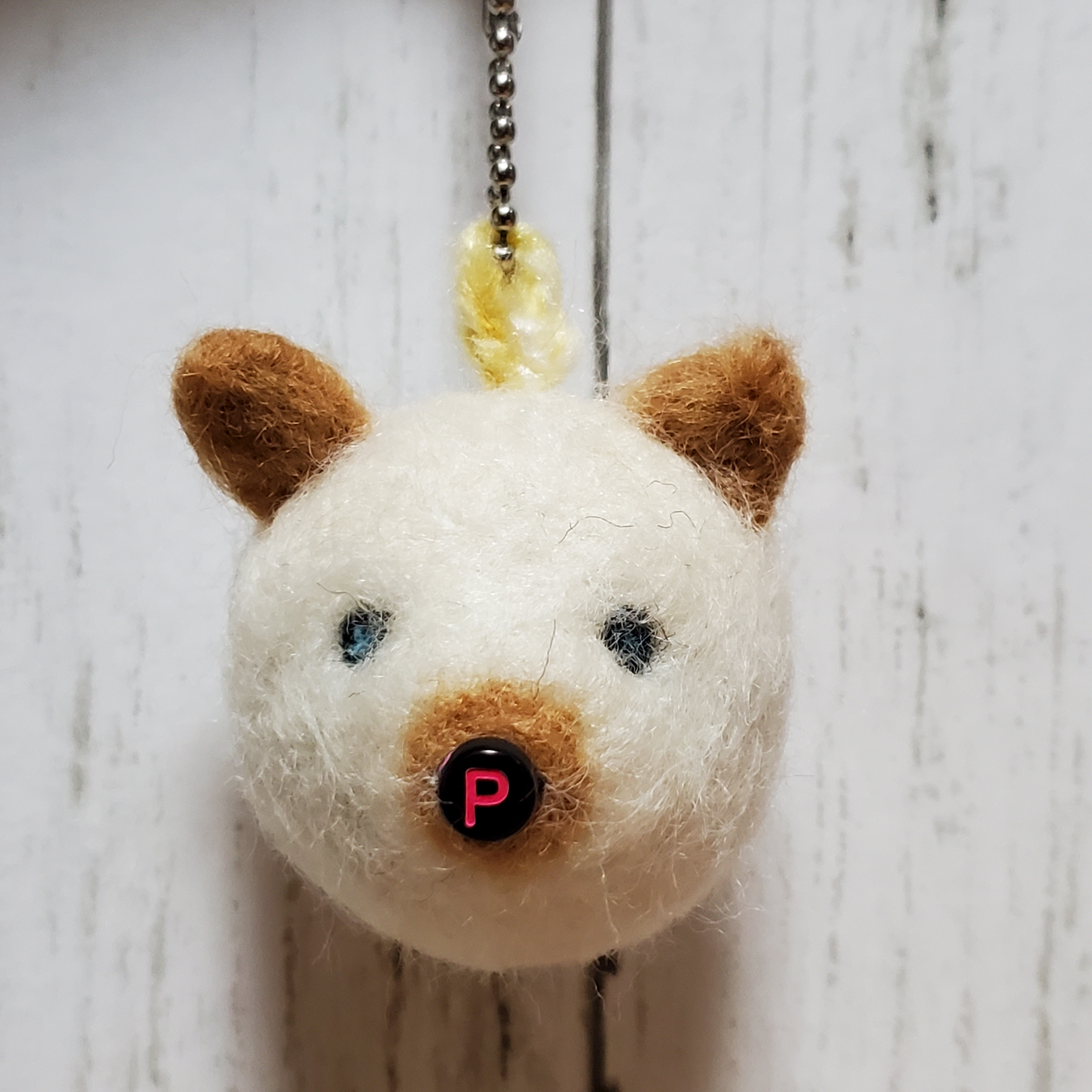 キャラ目くまワッペン クマ 刺繍 ぬいぐるみ風3D刺繍 トレーナー