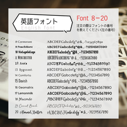 フォント3６を使用した追加のデザイン料金　日本語７＋英語2９　☆フォント選択のための参考ページ☆ 2枚目の画像