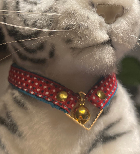 チェック柄 ❁⃘*.゜猫ちゃん首輪❁⃘*.゜ レッド Amazon | 猫首輪 2個セット猫用 首輪 子犬 リボン付き 鈴付き