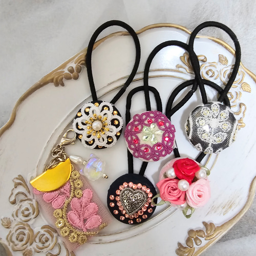 COOLとラブリーなヘアゴム6点セット ヘアゴム popo.handmade 通販 