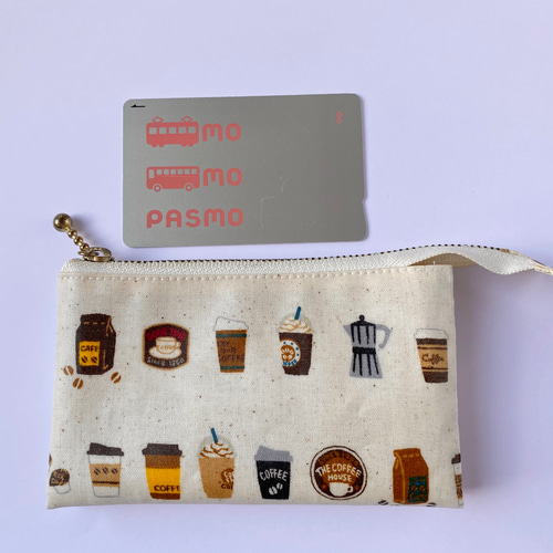 ふたごポーチ ミニサイズ コーヒー柄 ポーチ さんともこ 通販