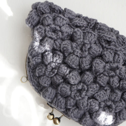 Ba-ba handmade Poppy puff knitting hand bag  No.C1704 第3張的照片