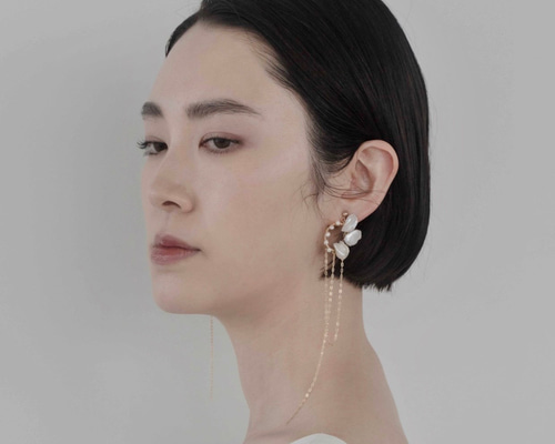KITSUNEAME バロックパール　ロングピアス KITSUNEAME /// バロックパール ロング イヤリング ブライダル