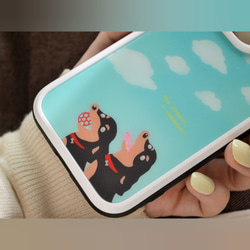 あなたのペットをイラスト化してスマホケースに！強化ガラス iPhoneシリーズ☆ 3枚目の画像