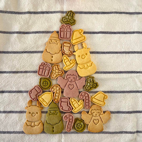 クリスマスクッキー型 【ベル・柊・靴下・蝋燭】4点セット クッキー型