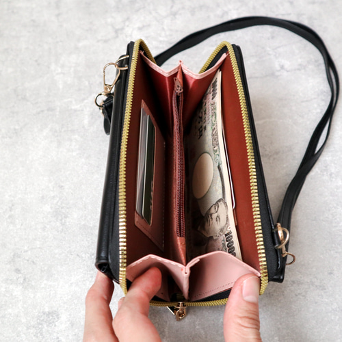 えっこ様☆フラップ付きお財布ショルダー(スマホも入るよ)＆目隠し