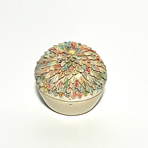 茶道具　香合　菊香合 楽天市場】【茶器/茶道具 香合】 一文字香合 菊模様 山下甫斎作