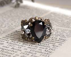 再販×2】グルーデコ リング エレガント スワロフスキー クリスタル