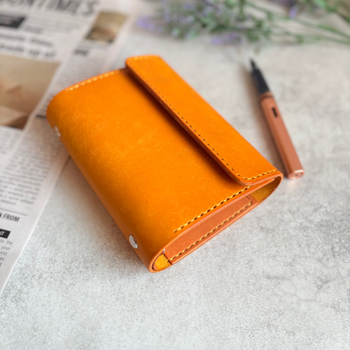 システム手帳 手帳カバー ミニ6サイズ スクラッチレザー×国産レザー