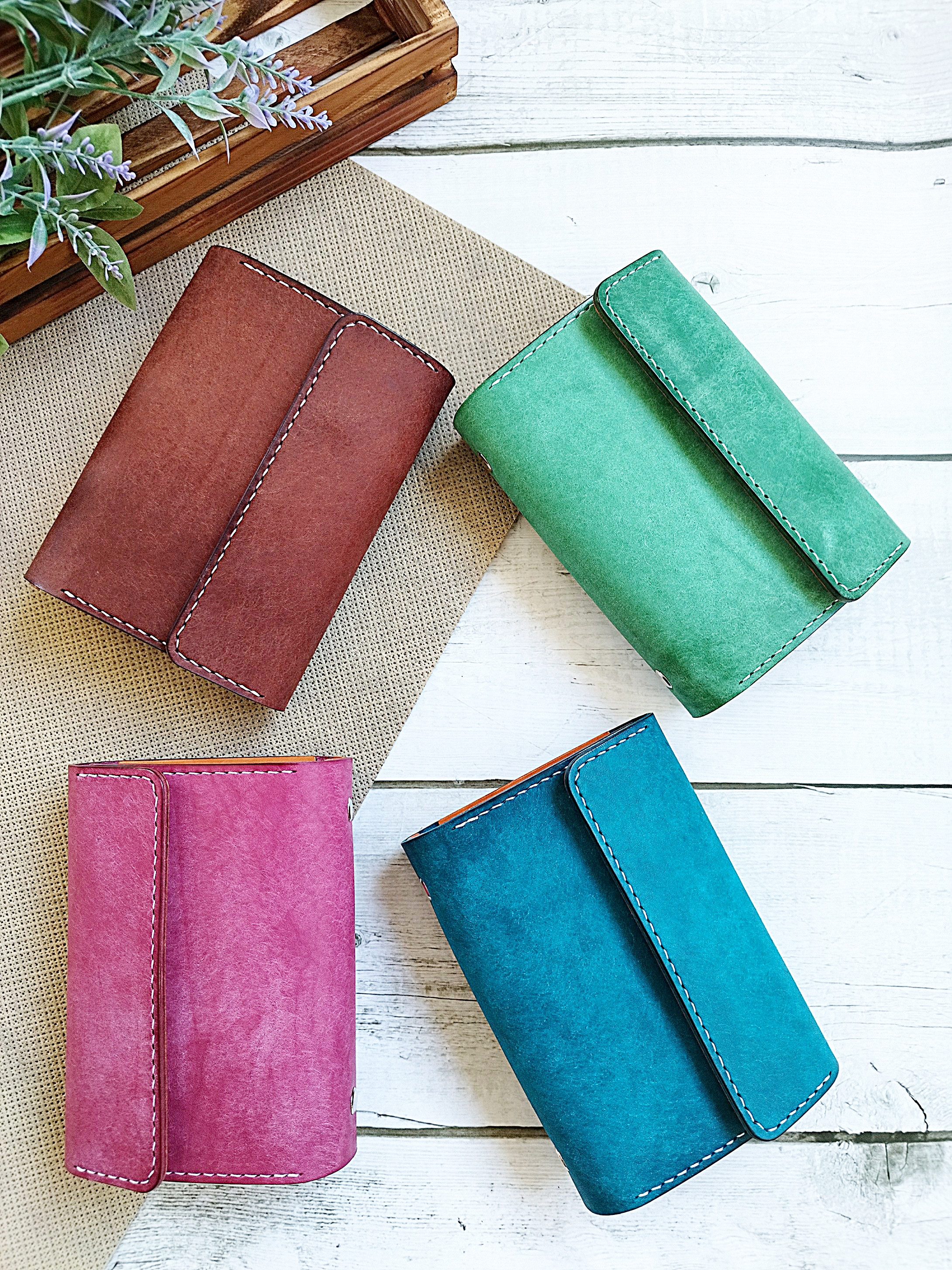 【マイクロ5】システム手帳　イタリアンレザー　ハンドメイド　マルゴーフォグ マイクロ5】システム手帳 イタリアンレザー ハンドメイド