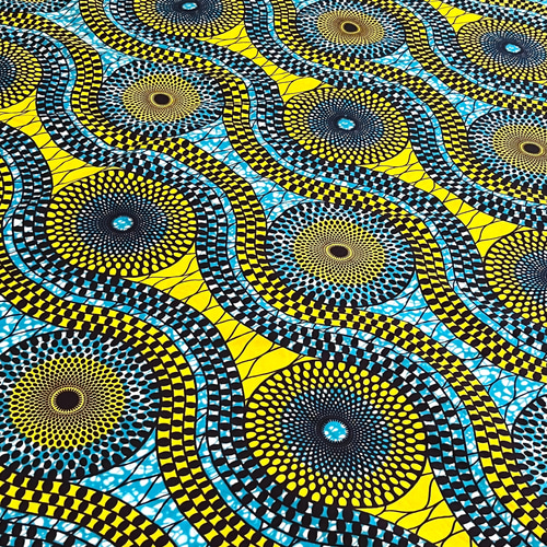 110cm×90㎝】アフリカンプリント生地／アフリカ布／水通し済み