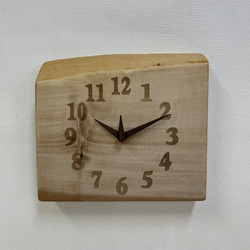 木の時計＜栃＞　壁掛け・置き時計　toc-1106 1枚目の画像