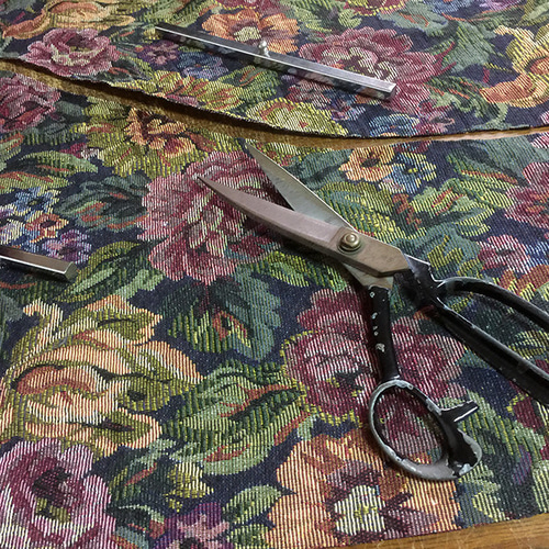 1点もの・デザイン画付き】ゴブラン織り湾曲切り替えワンピース（KOJI  