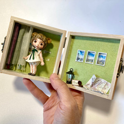 KuKuBeA(くくべあ)＆緑のドールハウス　和紙人形 12枚目の画像
