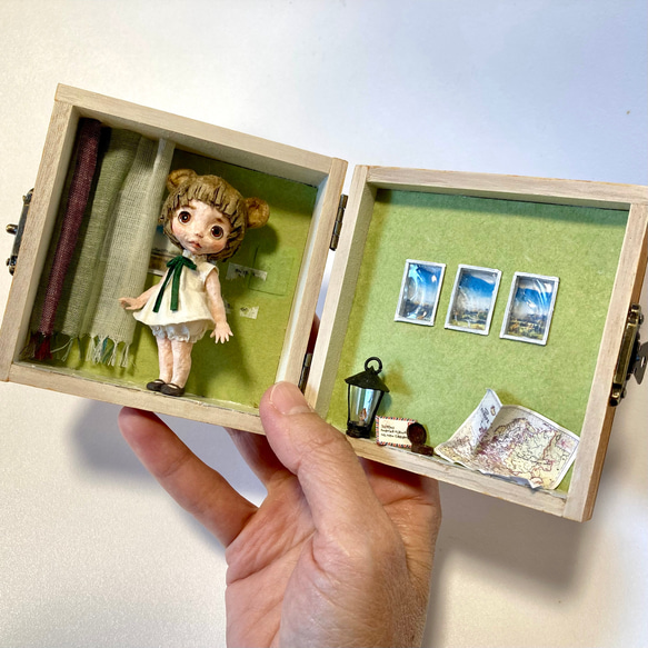 KuKuBeA(くくべあ)＆緑のドールハウス　和紙人形 12枚目の画像