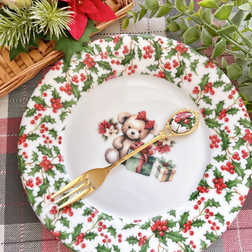 レッドベリーのティースプーン／デザートフォーク カトラリー