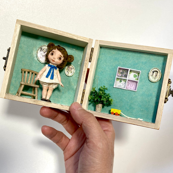 KuKuBeA(くくべあ)＆青のドールハウス　和紙人形 11枚目の画像