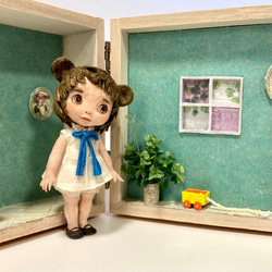 KuKuBeA(くくべあ)＆青のドールハウス　和紙人形 2枚目の画像