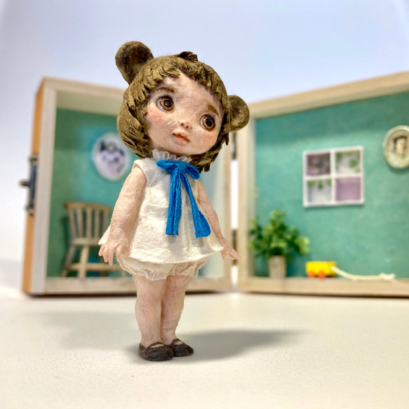 KuKuBeA(くくべあ)＆青のドールハウス　和紙人形 10枚目の画像