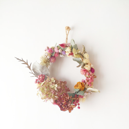 ドライフラワーリース♡ギフト リース cocoshop 通販 16746306｜Creema